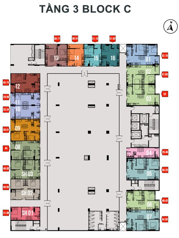 Chủ đầu tư Lê Thành bung mới tầng 2 -3 NOXH Lê Thành Tân Kiên Block C